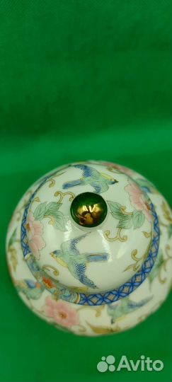 Антикварная Ваза чайница Oriental garden