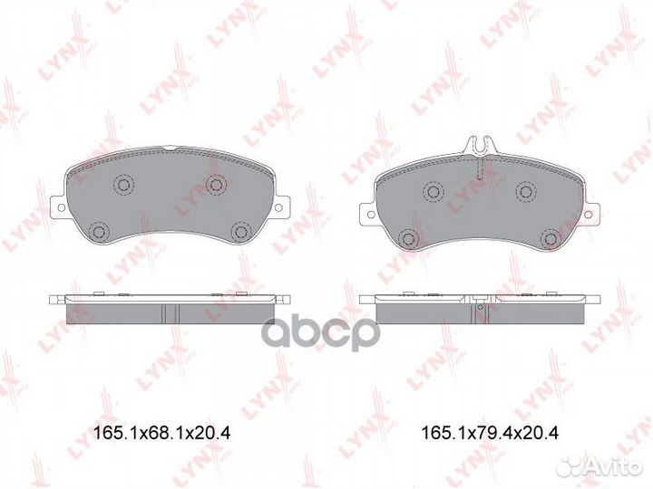 Колодки тормозные дисковые перед BD5354 LYN
