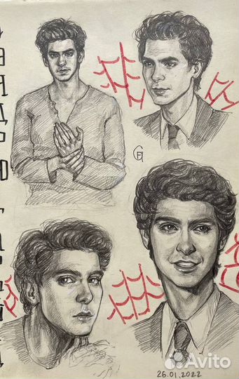 Перерисовка портрета с Вашей фотографии