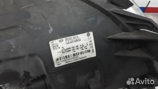 Фара левая volkswagen tiguan 1 (BKR12MR01)