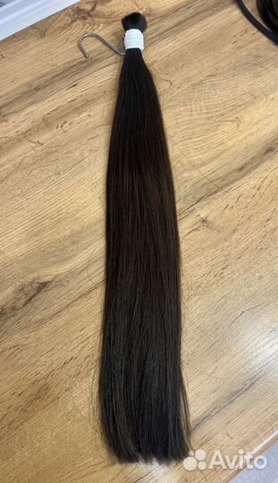 Волосы 50 см с наращиванием темные