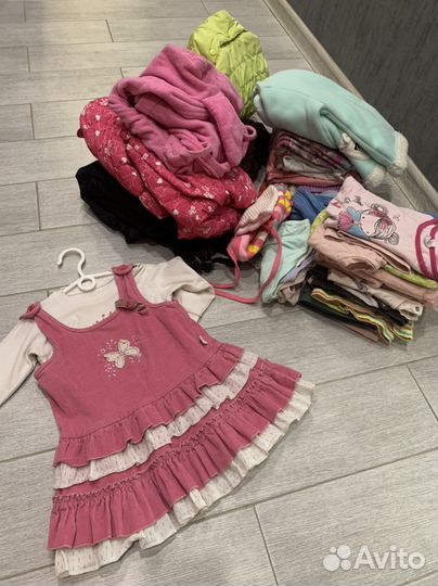 Вещи пакетом на девочку 74 80