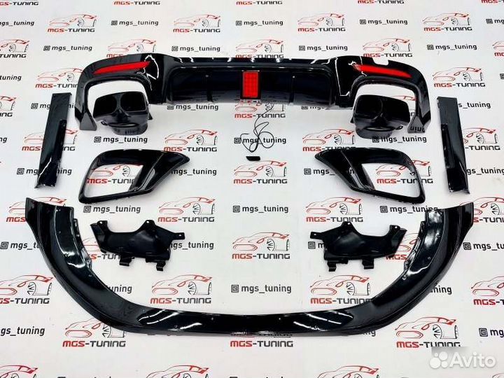 Обвес в стиле B для Mercedes S-class W222 рест