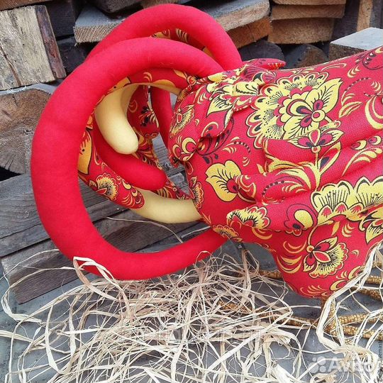 Петух фигура для декора текстильный ручная работа