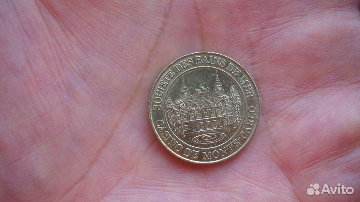 Жетон казино Монте Карло (в Монако )