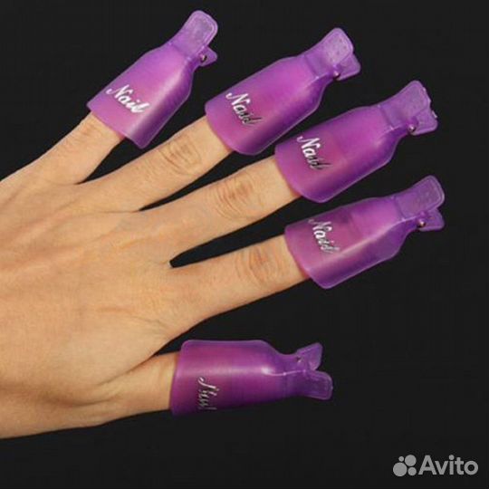 Зажим-клипса для снятия гель-лака