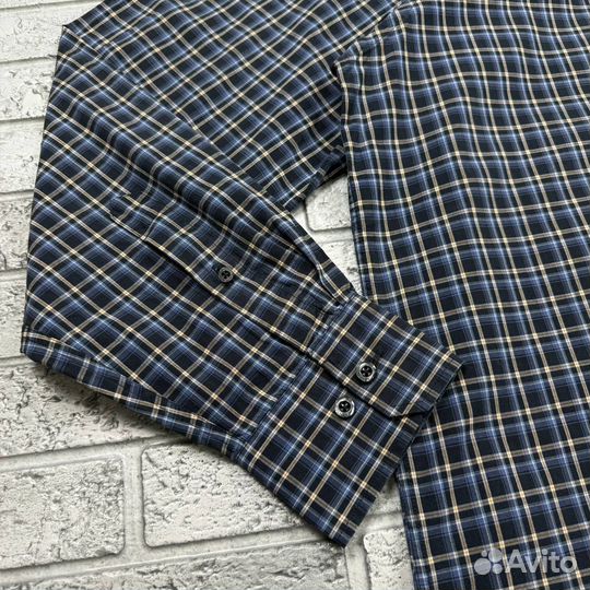 Клетчатая рубашка Bogner Checkered Blue Shirt