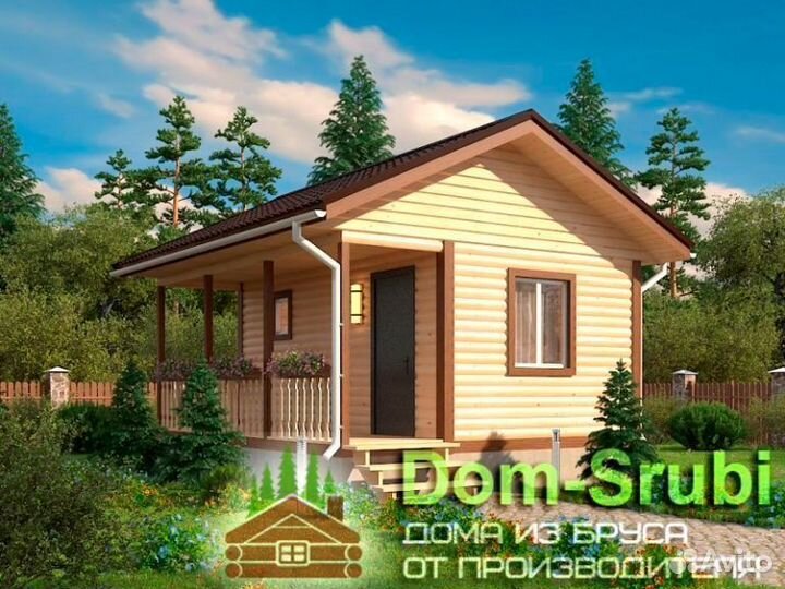 Каменногорск. Хорошая Баня из бруса Б-16 (5х6)