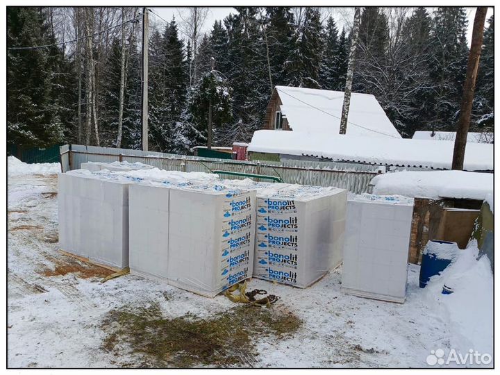 Газосиликатные блоки, газобетон Бонолит