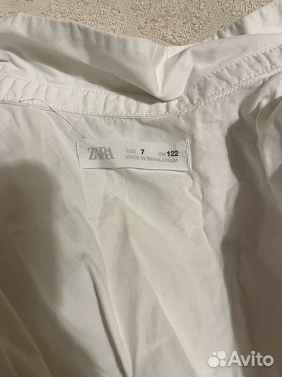 Рубашка Zara для девочки 122/ школьная форма