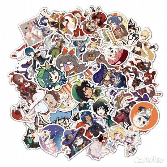 Наклейки, стикеры Геншин импакт