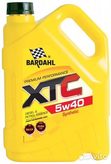 Моторное масло XTC 5w40 bardahl 1Л и 5Л
