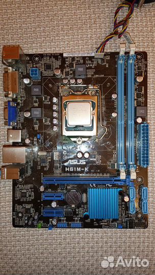 Материнская плата с процессором