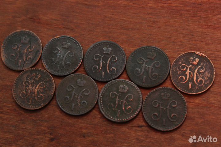 1/2 копейки серебром Николай I в Твери в ассортиме