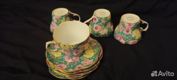 4 чайных, кофейных пары, цена за все