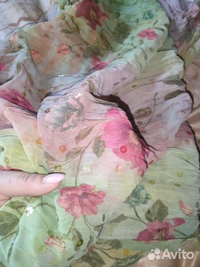 Шифоновое струящееся платье Glance