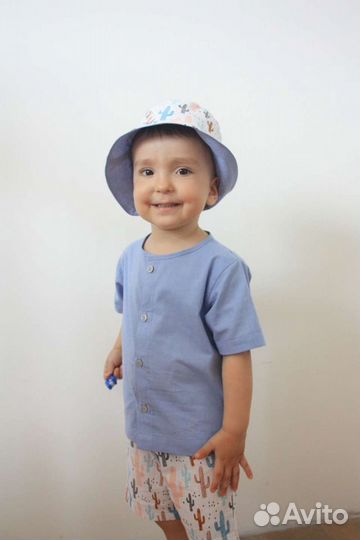Шорты, рубашка, панама для мальчика