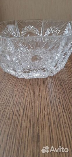 Ваза хрустальная СССР для фруктов