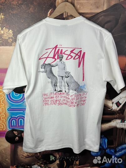 Футболка Stussy leo белая