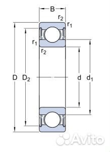 Подшипник SKF 6202 2RSH