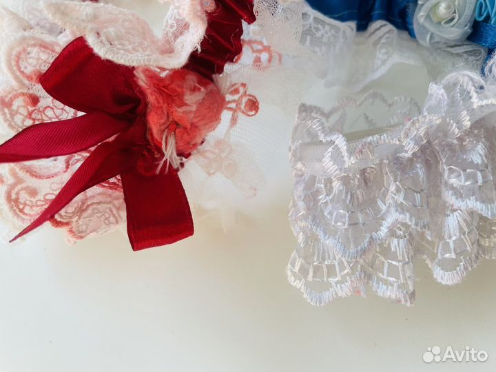 Подвязки свадебные разные 3 шт