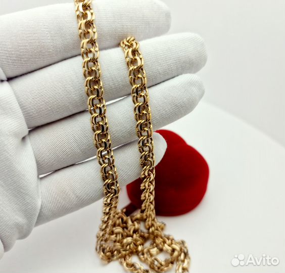 Золотая цепь Бисмарк 44,3гр