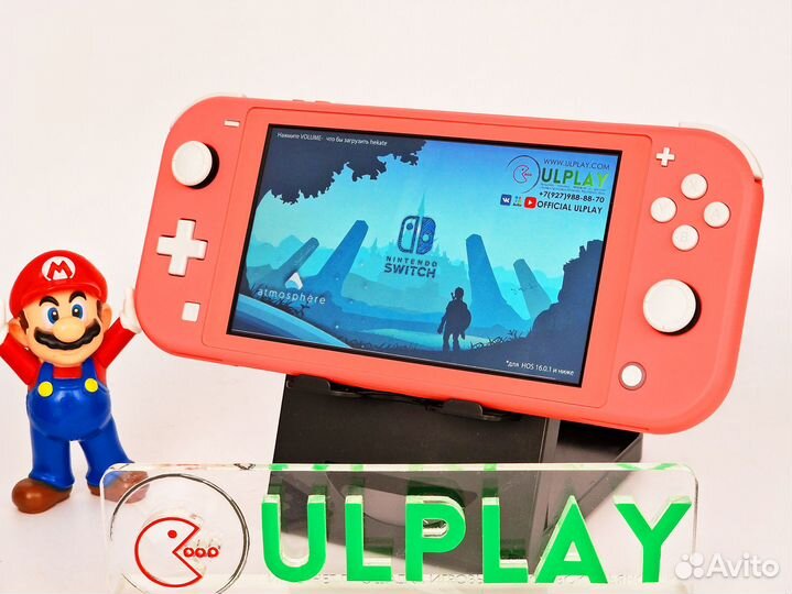 Nintendo Switch Lite Coral прошитый + 128Gb игр