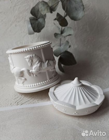 Подсвечники из гипса