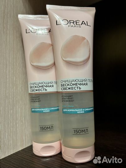 Loreal Очищающий гель для лица Роза/Лотос