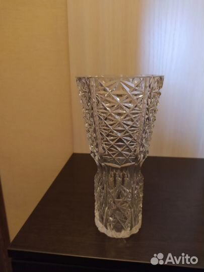 Ваза хрусталь и конфетница. Чехия.Отличный подарок