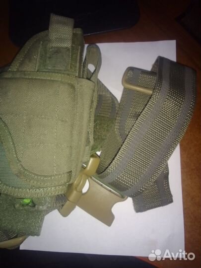 Кобура набедренная универсальная олива, кордура