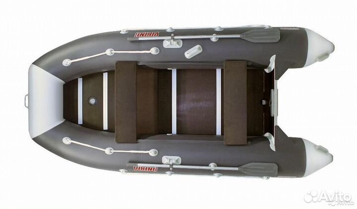 Лодка пвх Посейдон Викинг-320 Н серый/черный