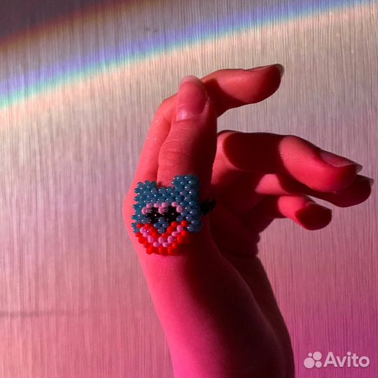 Кольцо из бисера