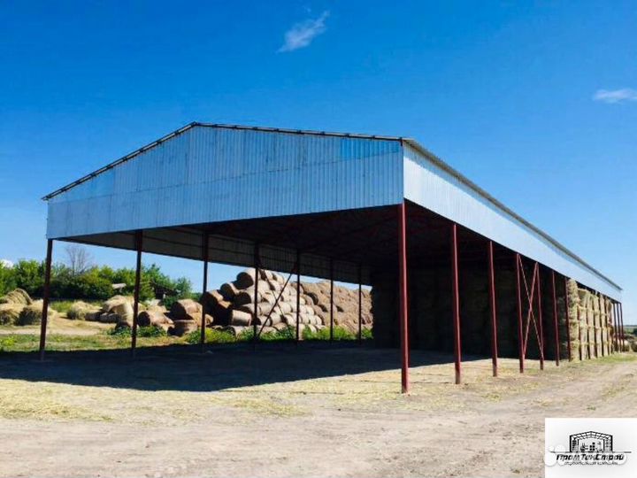 Ангар под ключ / навес под технику, гарантия 3г