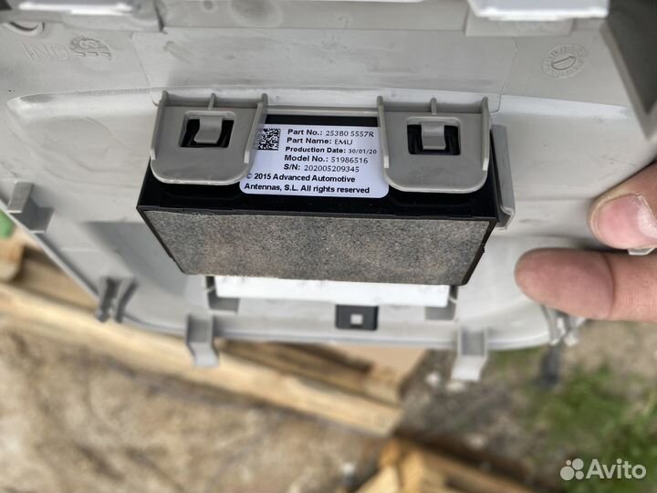 Плафон освещения салона Renault Kaptur