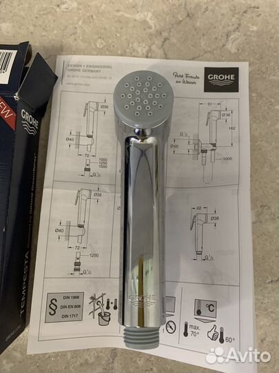 Лейка для гигиенического душа Grohe Tempesta