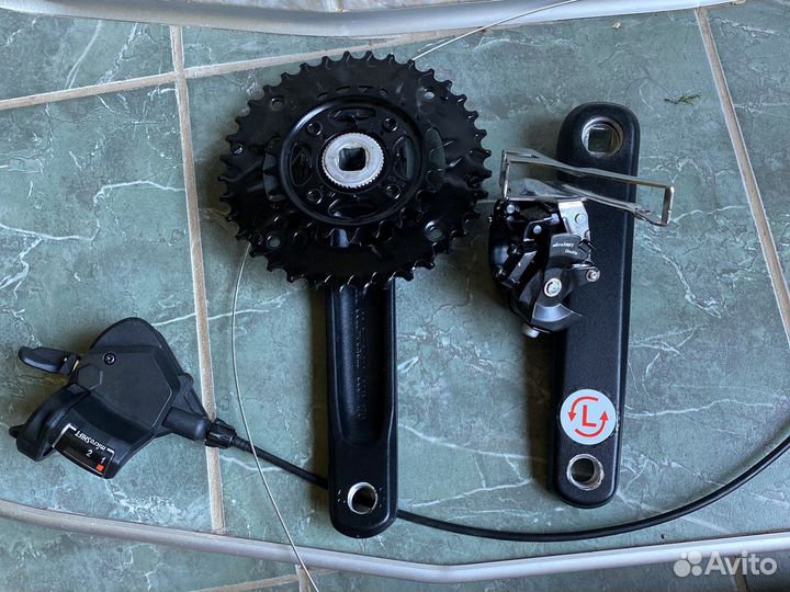 Шатуны, манетка, переключатель microshift