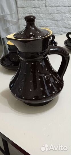 Чайно - кофейный сервиз на 6 персон, керамика СССР