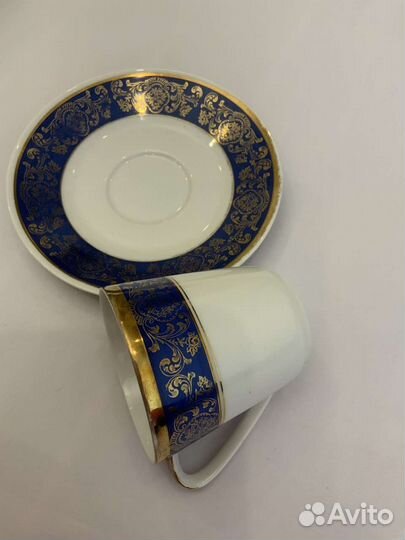 Антикварная Чашка с блюдцем Hutschenreuther