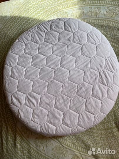 Матрас в кроватку детскую круглую кокосовый