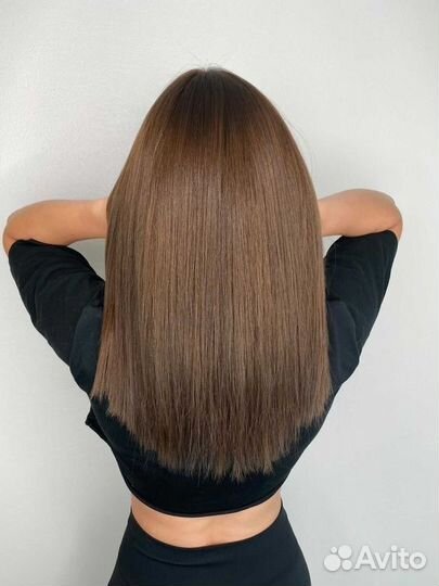 Кератиновое выпрямление волос