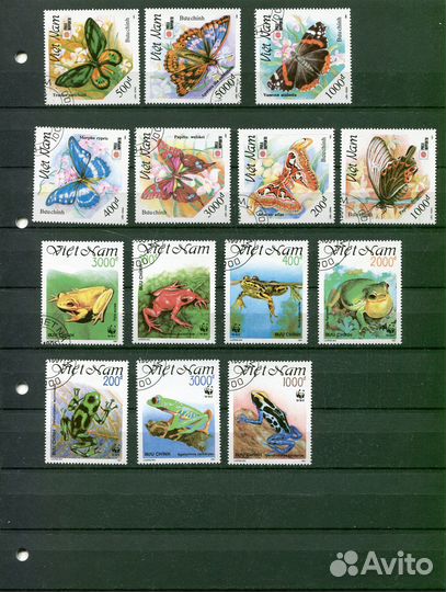 Иностранные почтовые марки 93 штуки Фауна Техника