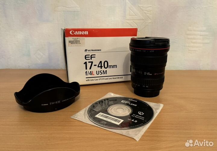 Объектив canon EF 17-40mm f 4L