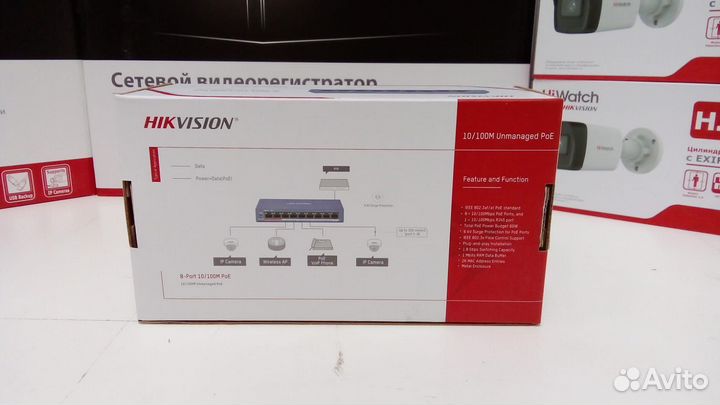 DS-3E0109P-E/M(B) 8 PoE hikvision коммутатор