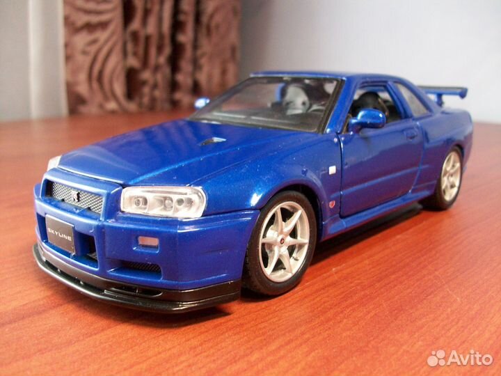 Maisto 1/24 Nissan Skyline R34 GT-R V Spec II 2001