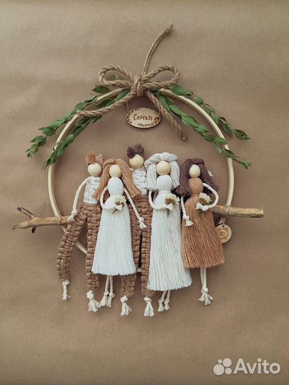 Панно оберег макраме