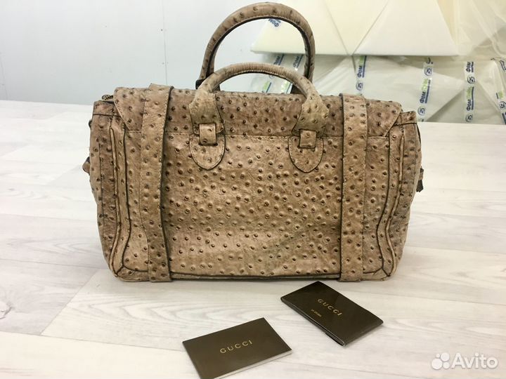 Сумка Gucci оригинал из страусиной кожи