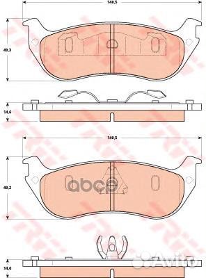 GDB4132 Колодки тормозные ford explorer (USA) 4
