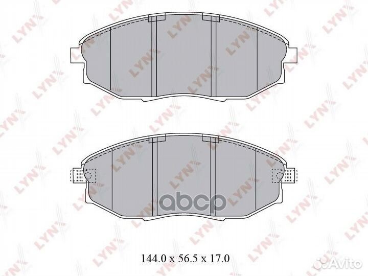 Колодки тормозные дисковые перед BD1812