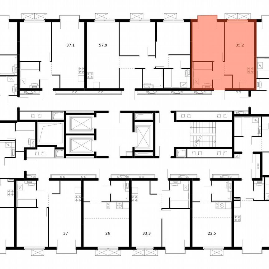 1-к. квартира, 35,2 м², 11/24 эт.